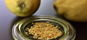 Selbstgemachtes Zitronenaroma/abgeriebene Zitronenschale