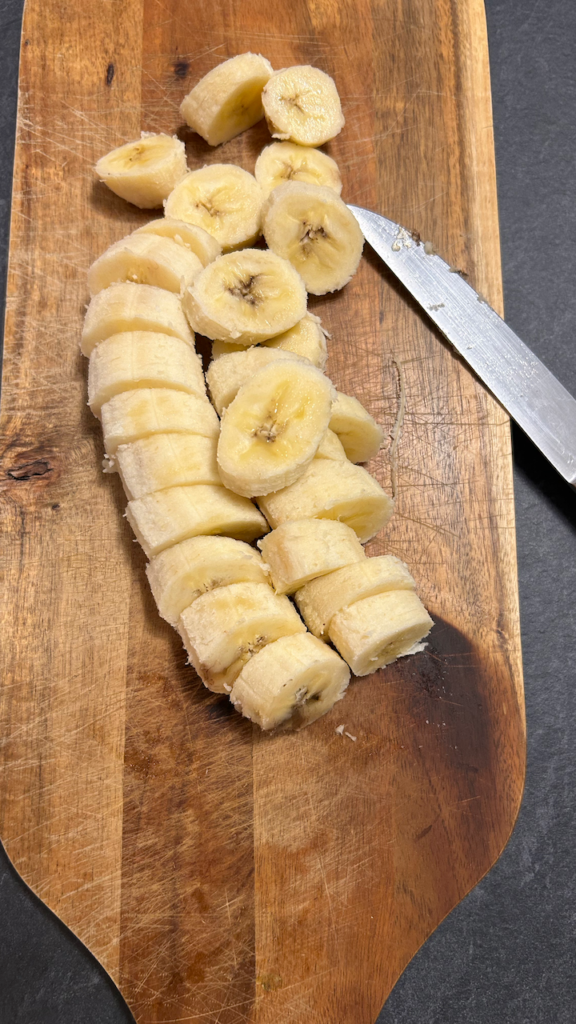 Bananen schneiden