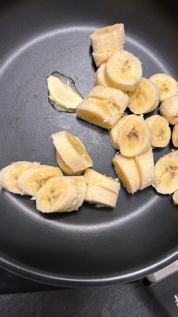 Bananen mit Butter anbraten