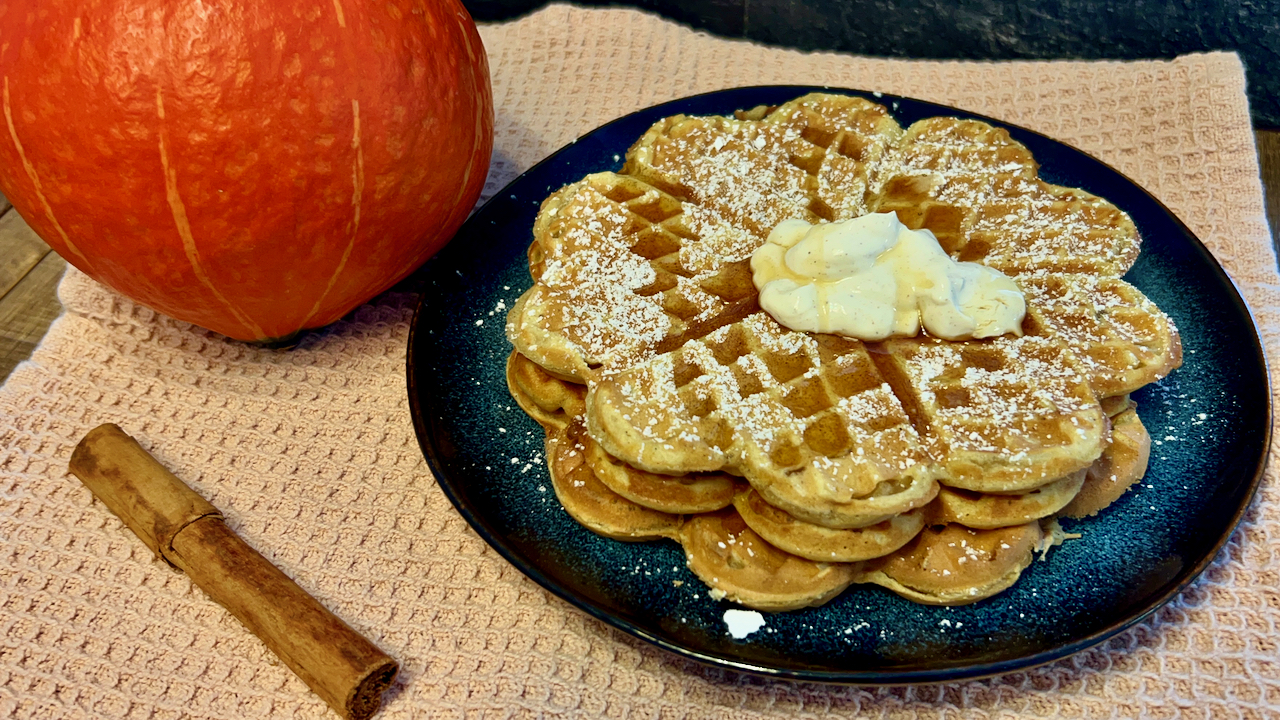 Kürbiswaffeln