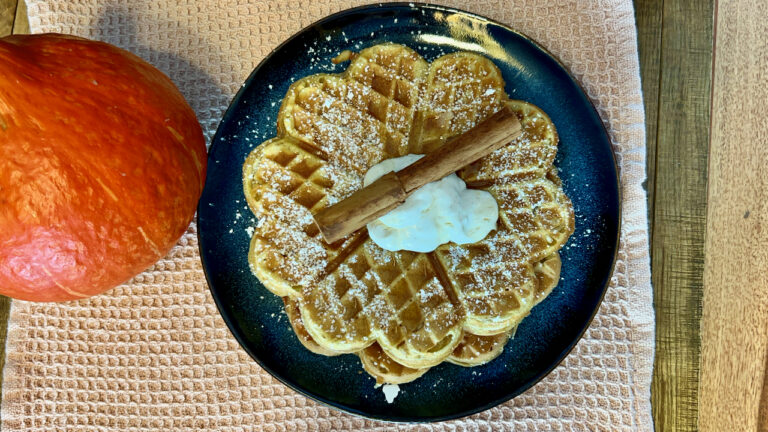 Kürbiswaffeln