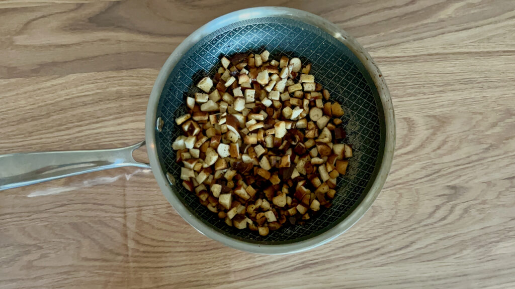 Croutons anbraten