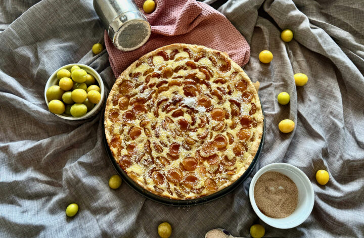 Mirabellen-Schmand-Tarte